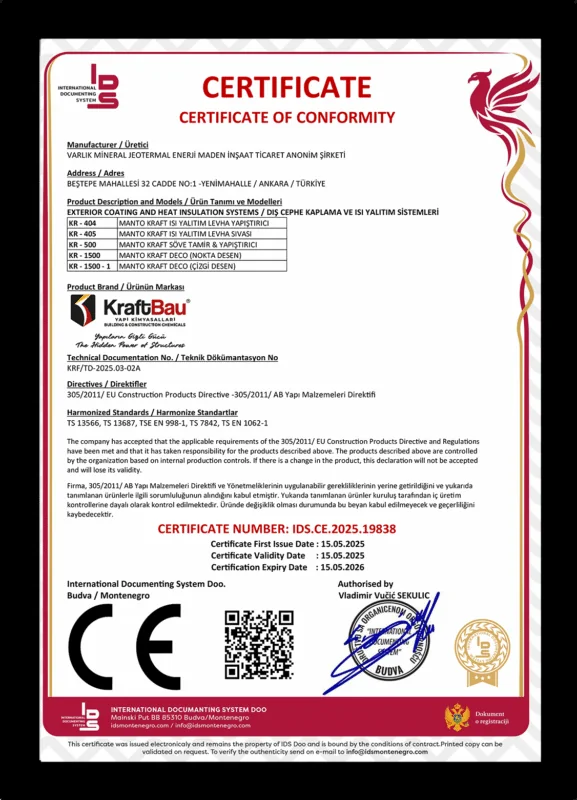 CE / Performans beyanı
