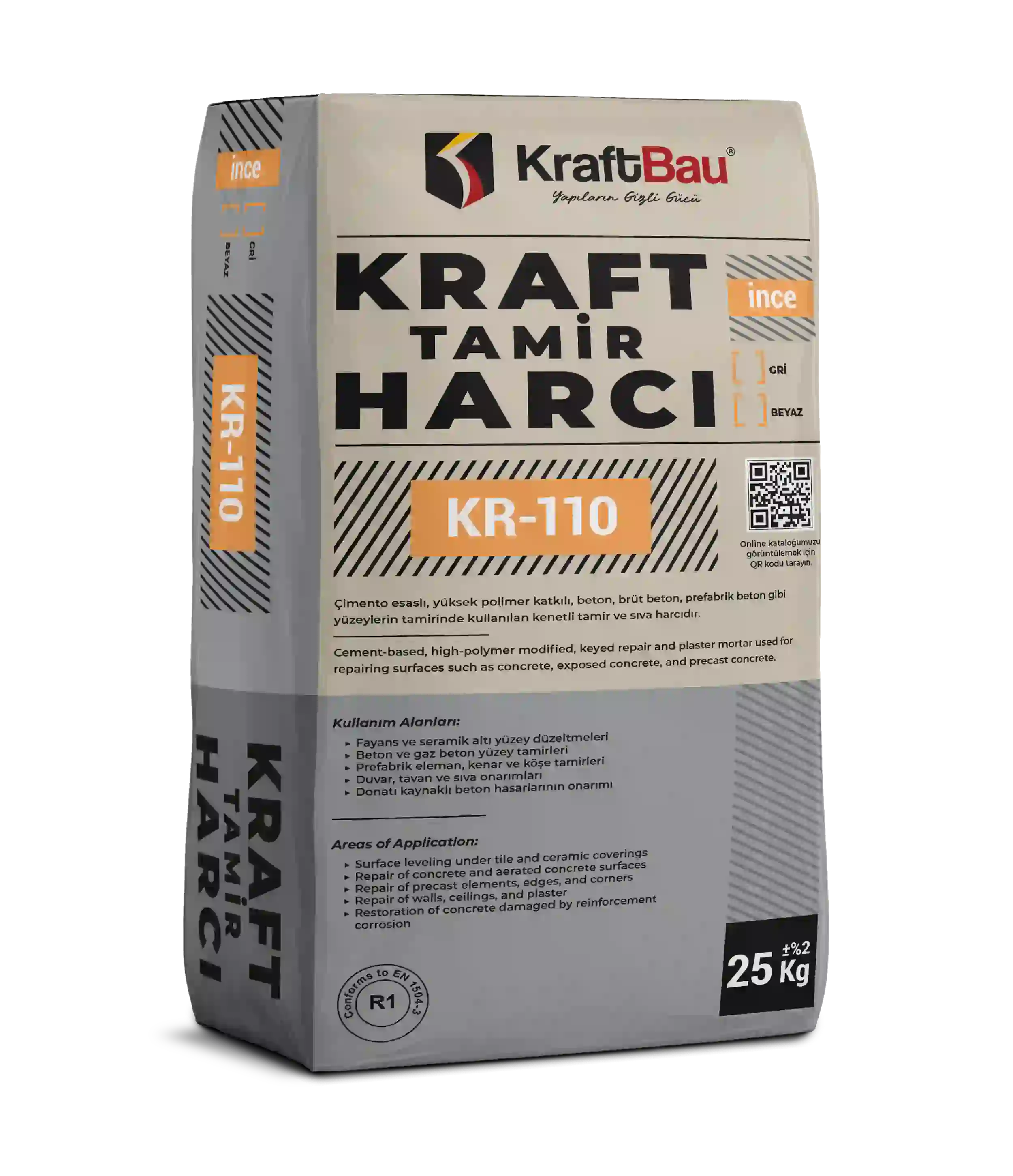 Kraft Tamir Harcı (İnce,Kalın) KR – 110 – GRİ