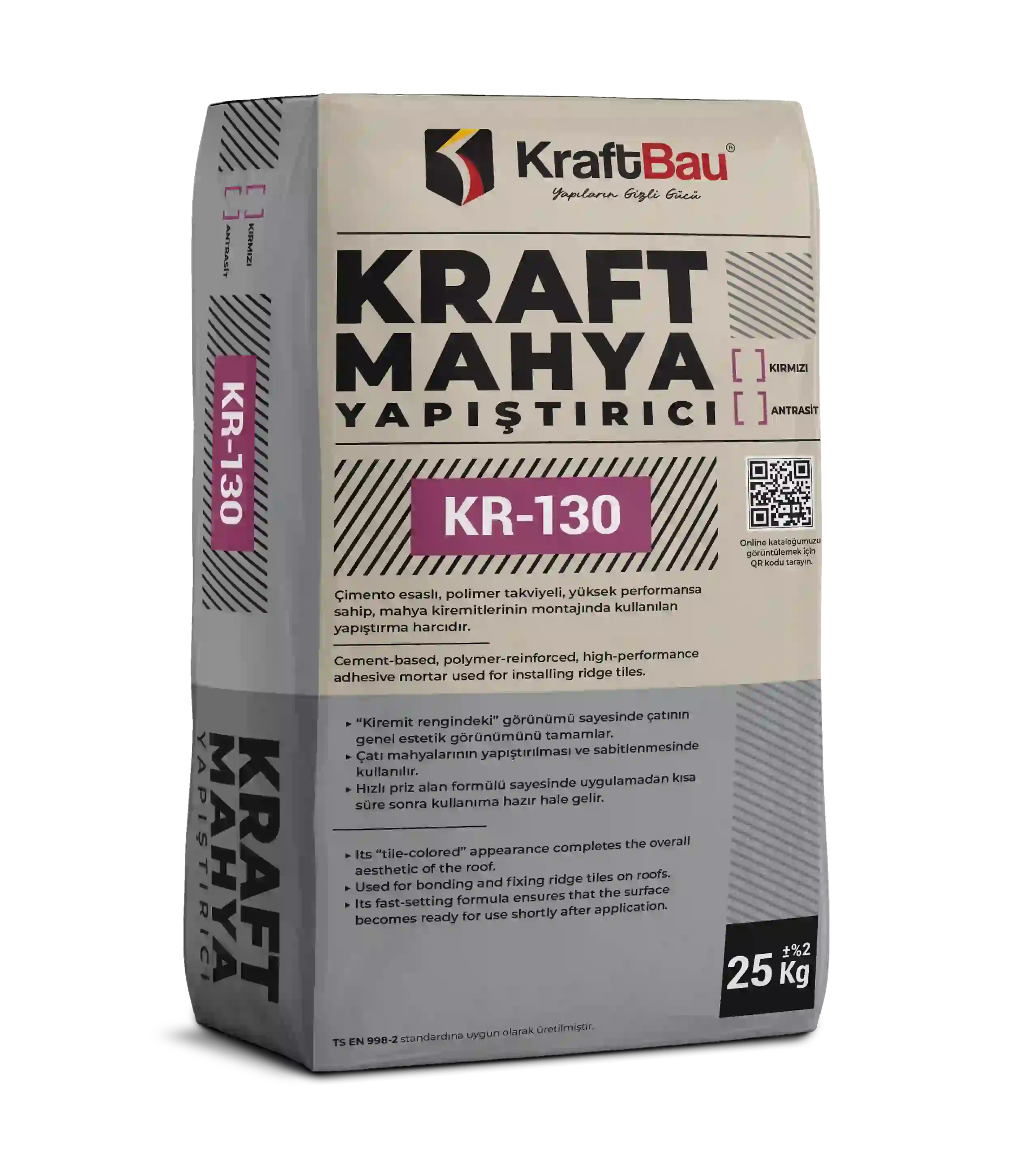 Kraft Mahya Yapıştırıcı  KR – 130 Kırmızı Antrasit