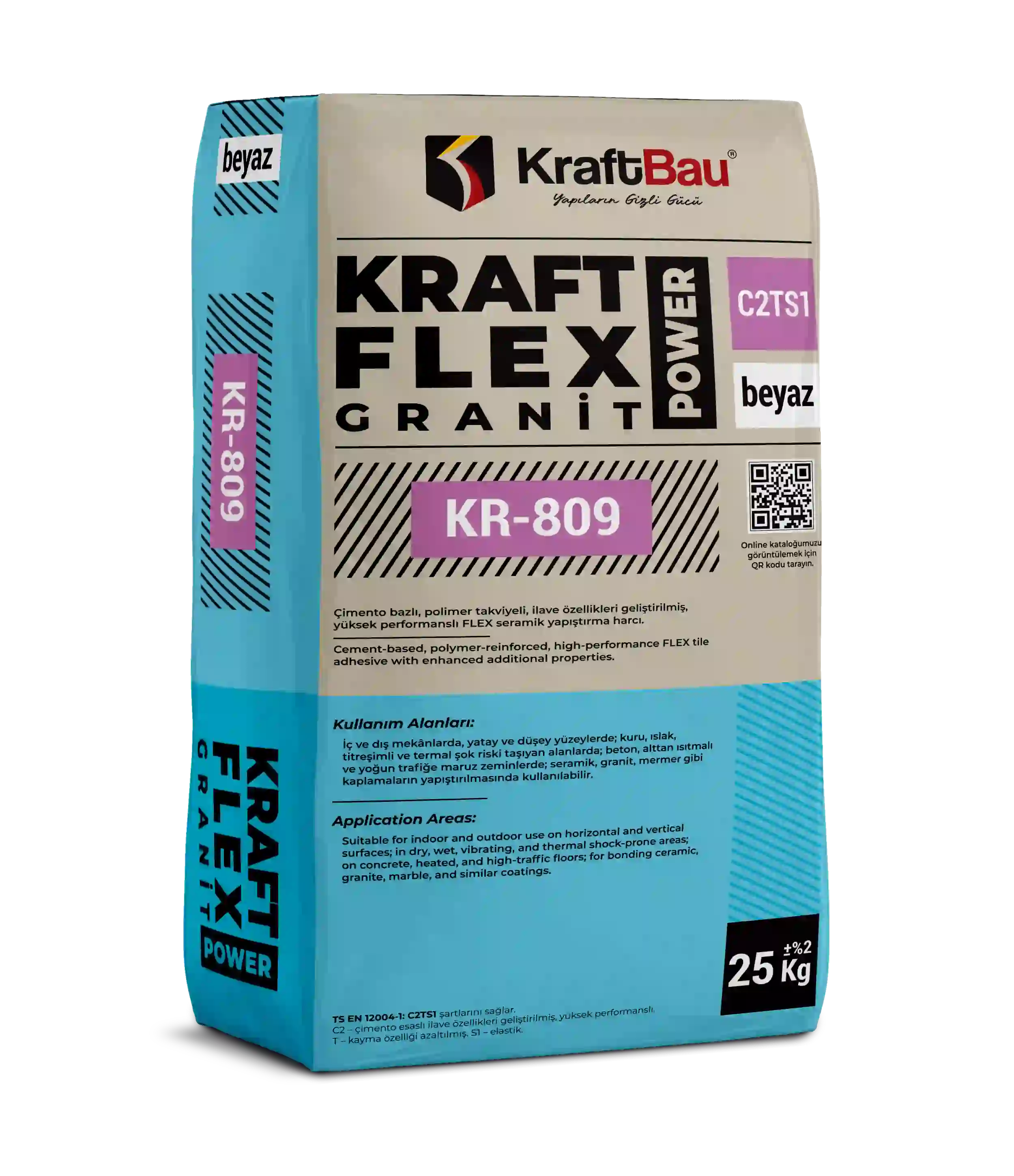 Kraft Flex Granit Power KR-809 Beyaz (C2TS1)