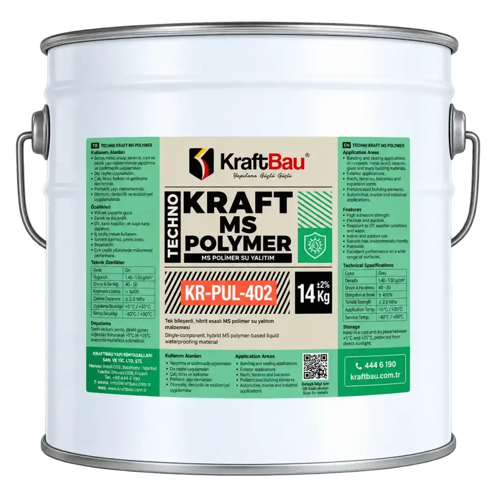 Techno Kraft MS Poliüretan – 1K KR-PUL-402 Gri Beyaz