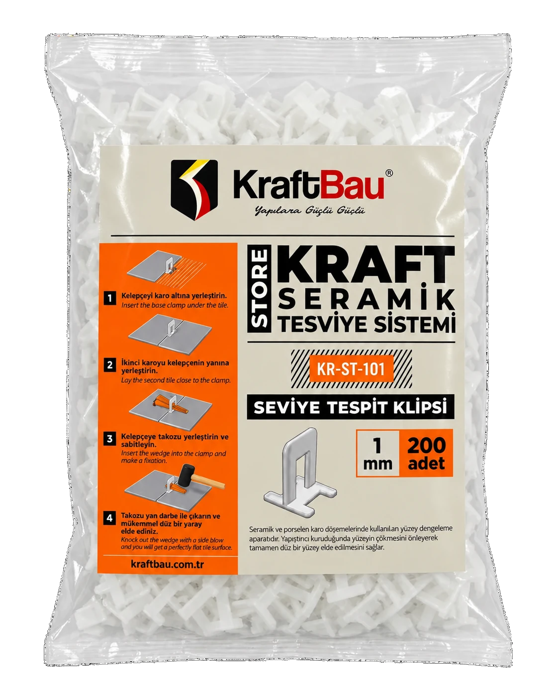 Kraft Seviye Tespit Sistemi Klips  1 MM KR–ST-101
